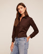 Bella DahlFitted Button Down - Dark RoastTops