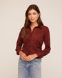 Bella DahlFitted Button Down - Smoked CrimsonTops