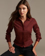 Bella DahlFitted Button Down - Smoked CrimsonTops