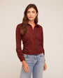 Bella DahlFitted Button Down - Smoked CrimsonTops
