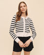 Bella DahlFitted Cardigan - Cherie StripeTops