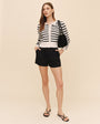 Bella DahlFitted Cardigan - Cherie StripeTops