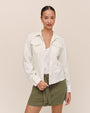 Bella DahlFitted Trucker Shirt - IvoryTops