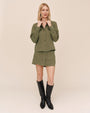 Bella DahlFitted Trucker Shirt - Olive GreenTops