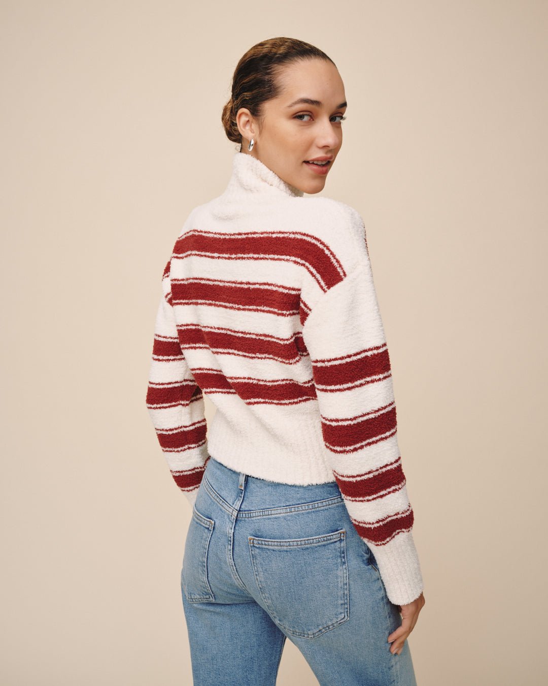Bella DahlFitted Waist Sweater - Peppermint BarkSweaters