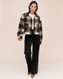 Bella DahlFlap Pocket Jacket - Amber PlaidCoats & Jackets