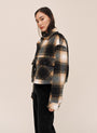 Bella DahlFlap Pocket Jacket - Amber PlaidCoats & Jackets