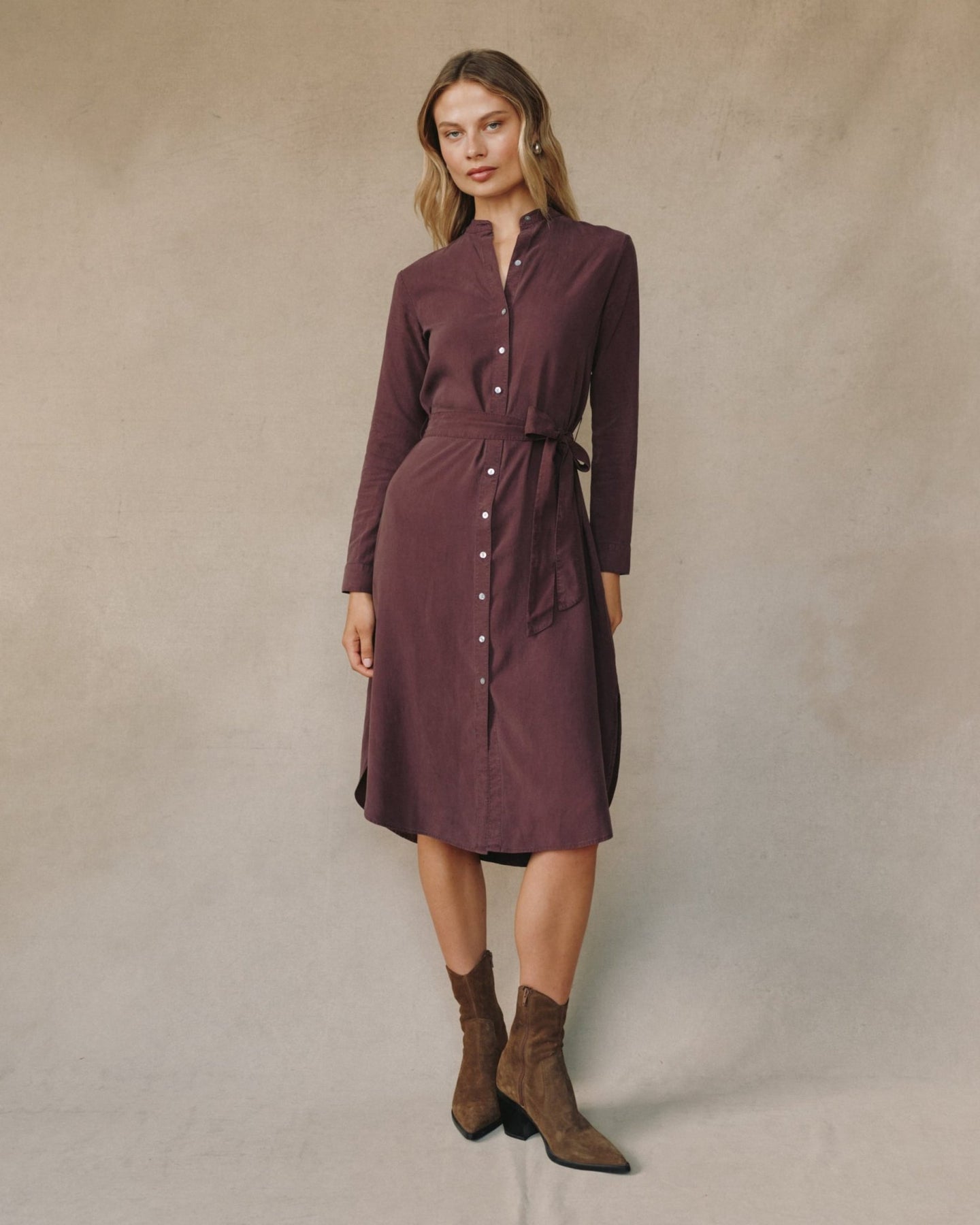 Bella DahlFlowy Hem Maxi Dress - Pinot NoirDresses