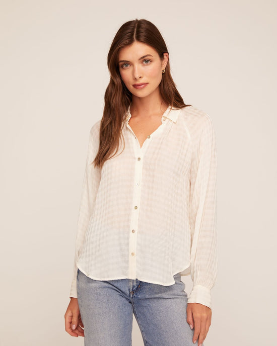 Bella Dahl Flowy Raglan Sleeve Shirt - Ivory