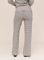 Bella DahlFold Over Wide Leg Pant - Heathered StripePants