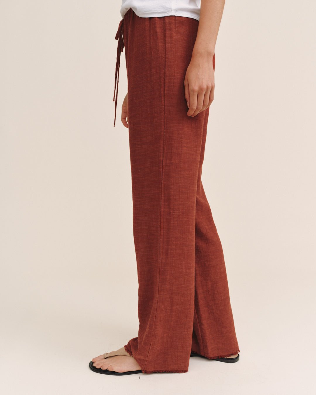 Bella DahlFray Hem Beach Pant - Red SandPants