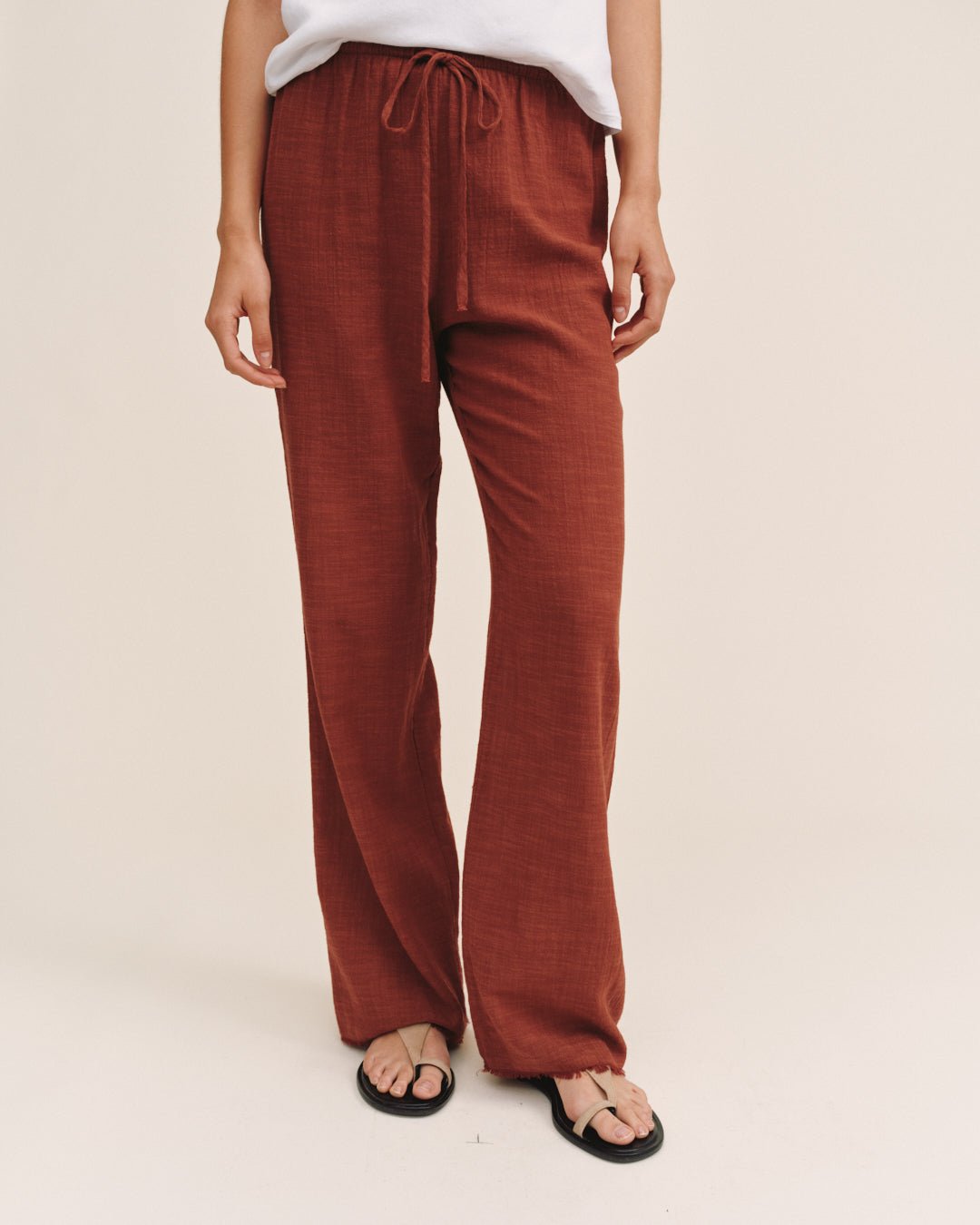 Bella DahlFray Hem Beach Pant - Red SandPants