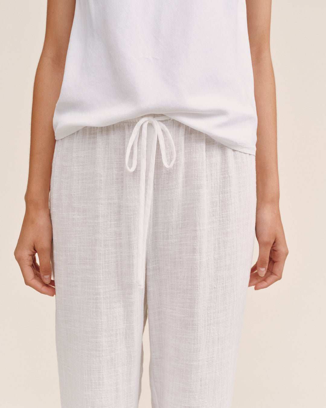 Bella DahlFray Hem Beach Pant - WhitePants