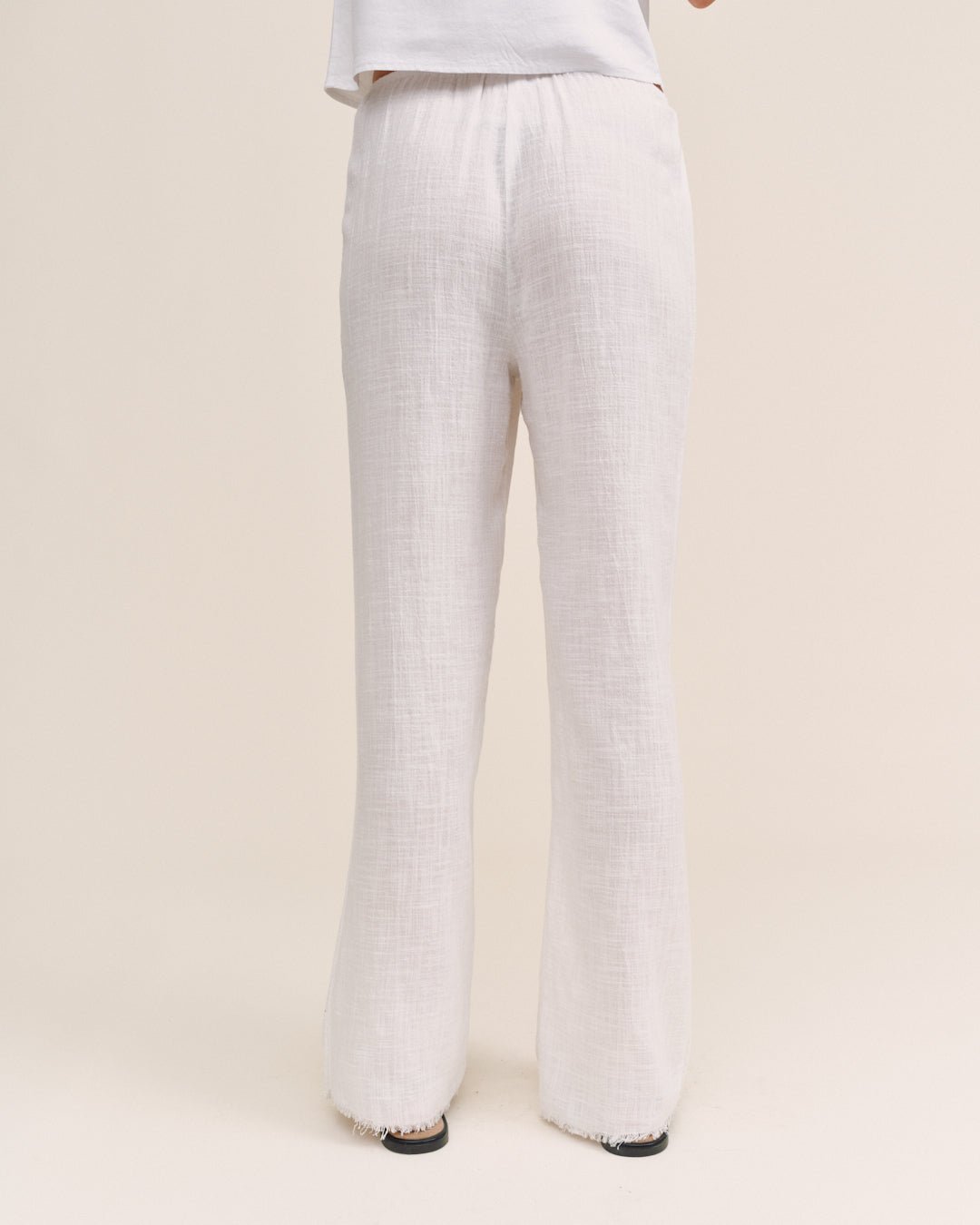 Bella DahlFray Hem Beach Pant - WhitePants