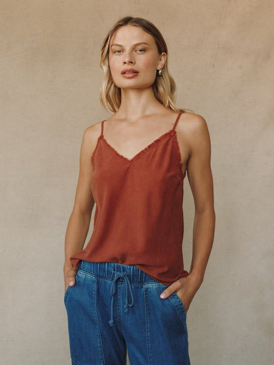 Bella Dahl Frayed Cami - Autumn Amber View 2