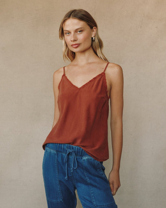 Bella Dahl Frayed Cami - Autumn Amber
