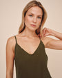 Bella DahlFrayed Cami - Olive NightTops
