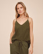 Bella DahlFrayed Cami - Olive NightTops