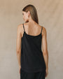 Bella DahlFrayed Tencel Cami - Vintage BlackTops
