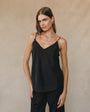 Bella DahlFrayed Tencel Cami - Vintage BlackTops