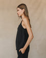 Bella DahlFrayed Tencel Cami - Vintage BlackTops