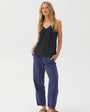Bella DahlFrayed Tencel Cami - Vintage BlackTops