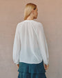 Bella DahlFull Sleeve Raglan Button Down - Sheer IvoryTops