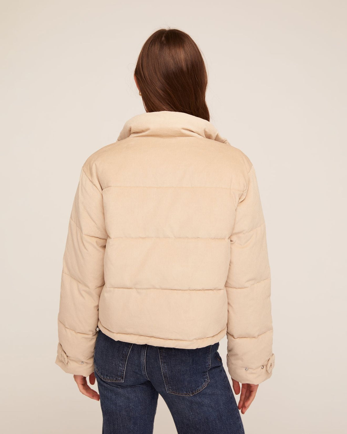 Bella DahlFunnel Neck Puffer Jacket - OatCoats & Jackets