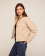 Bella DahlFunnel Neck Puffer Jacket - OatCoats & Jackets