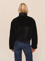Bella DahlFunnel Neck Utility Sherpa Jacket - BlackCoats & Jackets