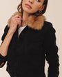 Bella DahlFur Collar Jacket - Vintage Black WashCoats & Jackets