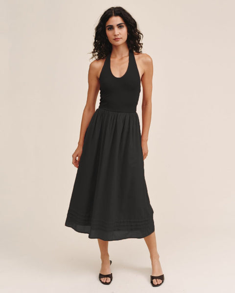 black halter neck midi dress Mixed | | L | Dresses CLUB DRESSES Gorgeous Princess A Line its the perfect party Color Available:Black