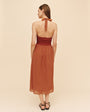 Bella DahlHalter Neck Mixed Dress - Red SandDresses