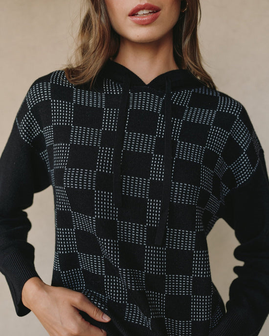 Bella Dahl Hooded Sweater - Black View 2