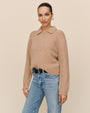 Bella DahlJohnny Collar Sweater - Maple SyrupSweaters