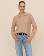 Bella DahlJohnny Collar Sweater - Maple SyrupSweaters