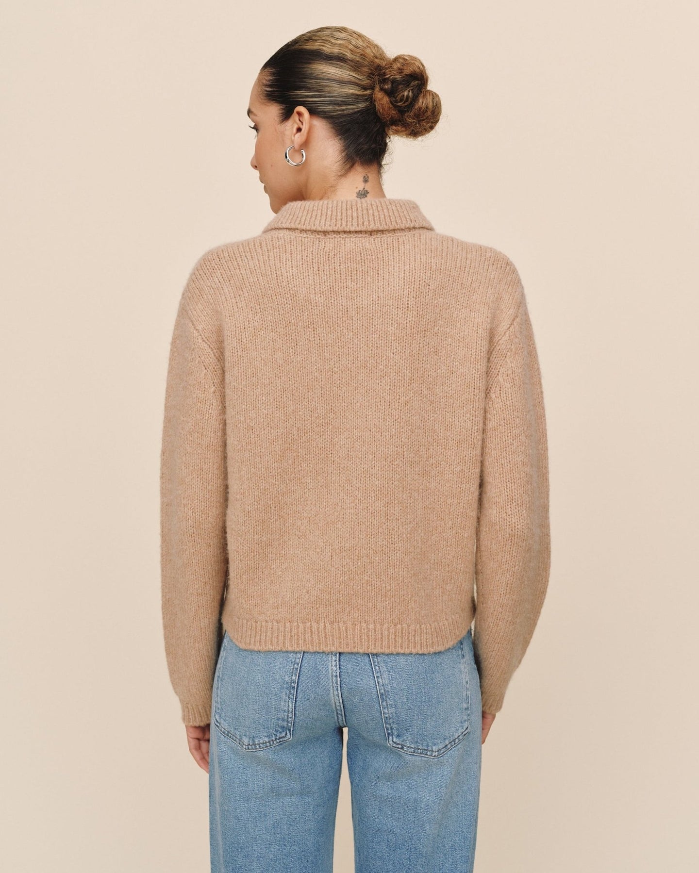 Bella DahlJohnny Collar Sweater - Maple SyrupSweaters