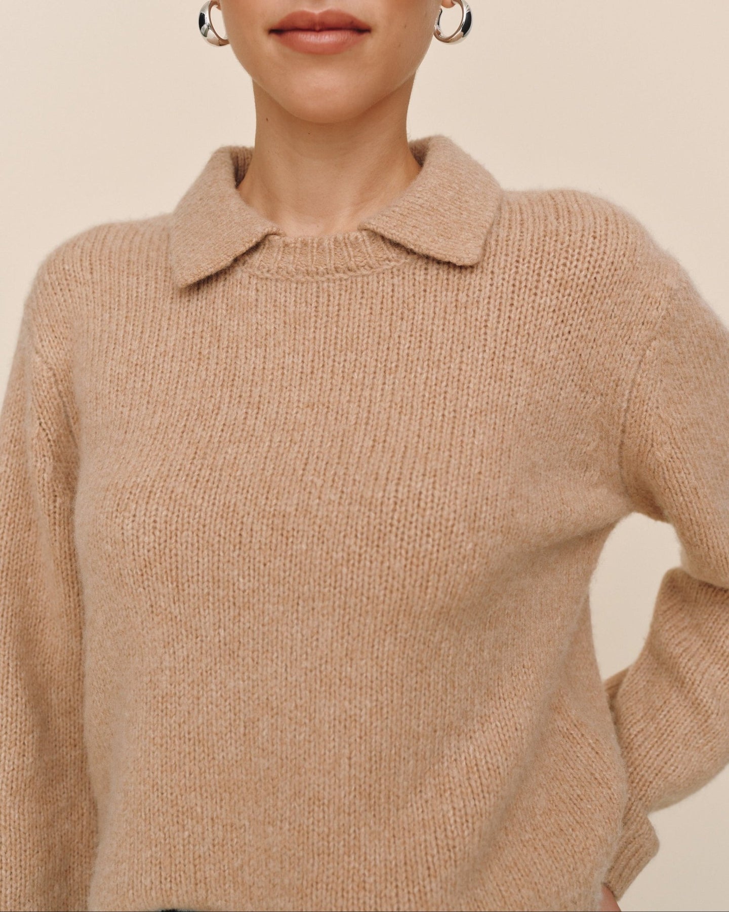 Bella DahlJohnny Collar Sweater - Maple SyrupSweaters