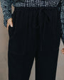Bella DahlKylie Wide Leg With Drawstring - BlackPants