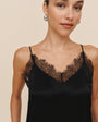 Bella DahlLace Trim Camisole - BlackTops