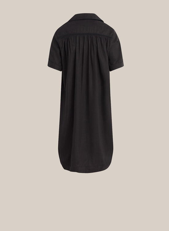 Bella DahlLadder Trim Shirt Dress - BlackDresses
