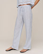 Bella DahlLattice Side Stripe Drawstring Pant - Ocean Blue StripePants