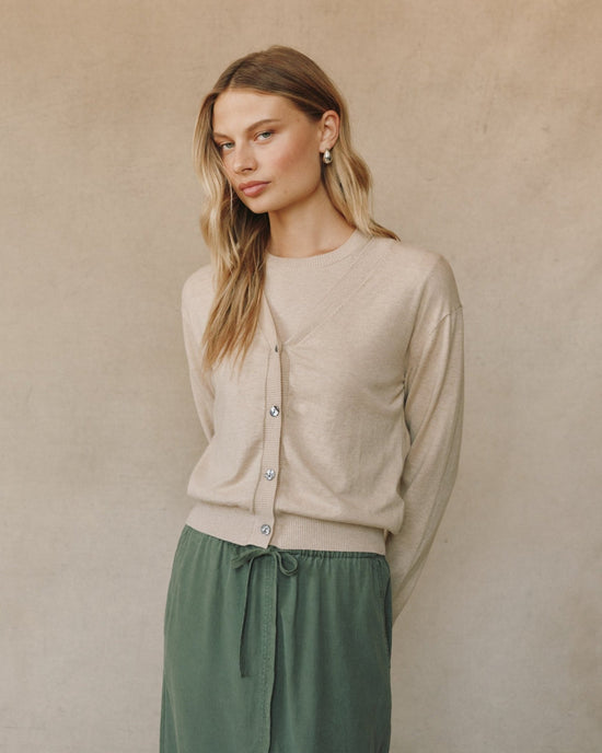 Bella Dahl LightWeight Cardigan - Sable Sand