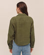 Bella DahlLinen Boxy Shirt - Olive StoneTops