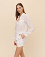 Bella DahlLinen Pocket Button Down - WhiteTops