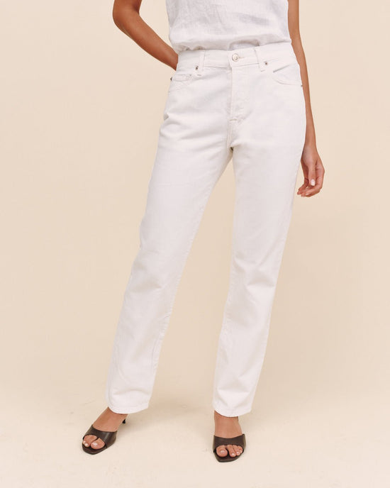 Bella Dahl LK Blue Mayfield Straight - Marshmallow