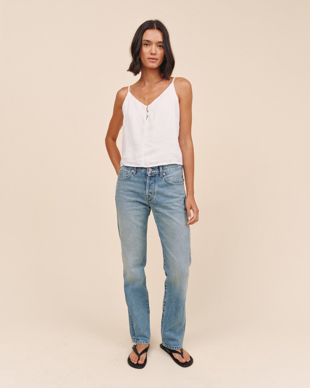 Bella DahlLK Blue Mayfield Straight - SunfadePants