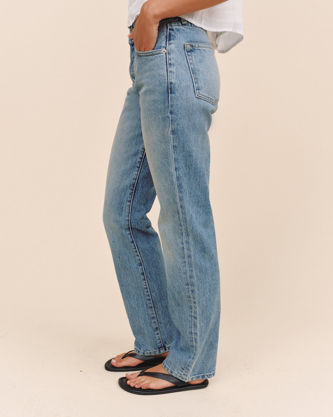 Bella DahlLK Blue Mayfield Straight - SunfadePants