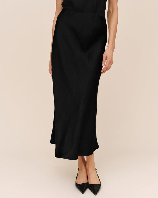 Bella Dahl Long Maxi Bias Skirt - Black