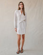 Bella DahlLong Sleeve Belted Mini Dress - Ivory StoneDresses
